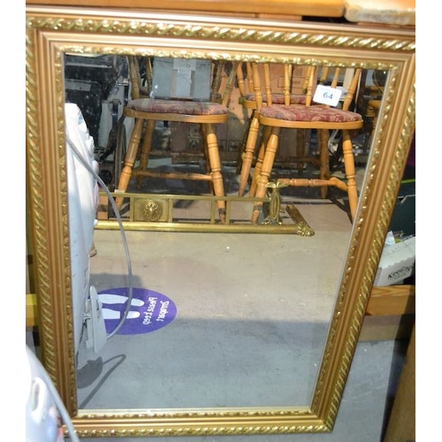 64 - Gilt Framed Mirror