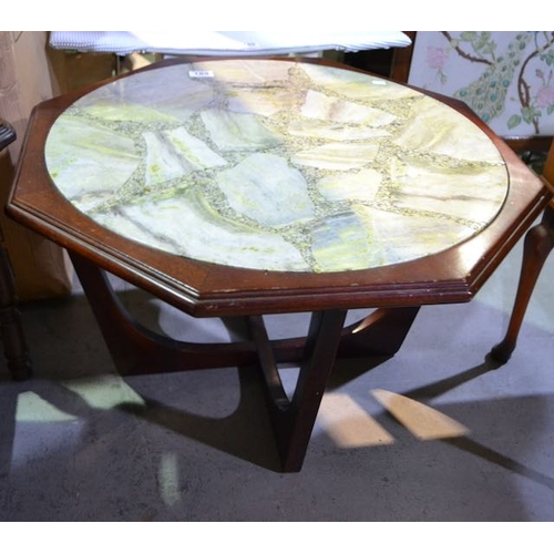 189 - Octagonal Coffee Table With Insert