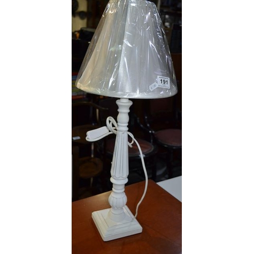 191 - Shabby Chic Table Lamp & Shade