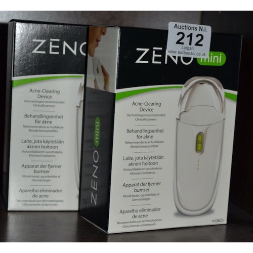 212 - Zeno Mini Acne Clearing Device x 2 - Boxed
