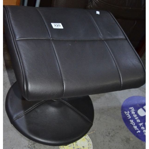 220 - Leather Footstool