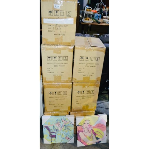 239 - 7 x 5pk Assorted Canvas