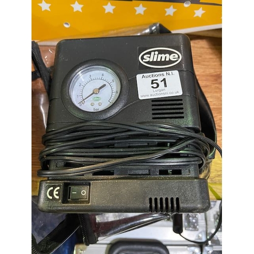 51 - Slime Tyre Inflator - Untested