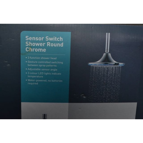 22 - D.Lucci Sensor Switch Round Chrome Shower Head - Boxed