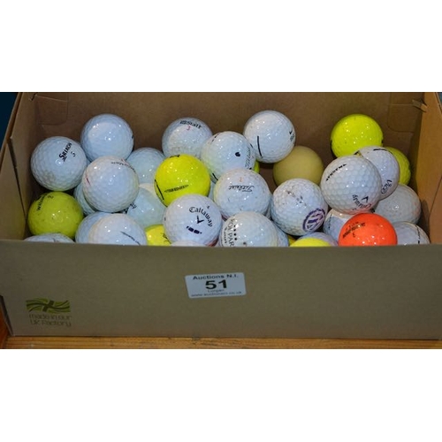 51 - Box Of Golf Balls