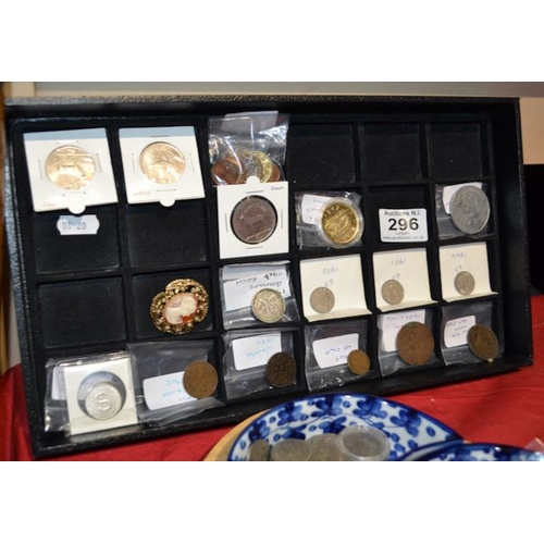 296 - Tray of Victorian Coins & Other Collectable Coins