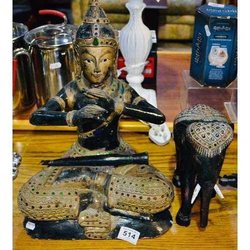 514 - Pair of Asian Decorative Statues