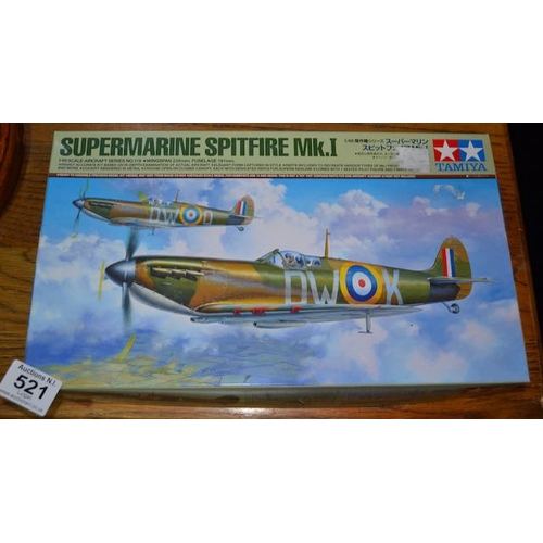 521 - Tamiya Supermarine Spitfire MK.1 Model Kit