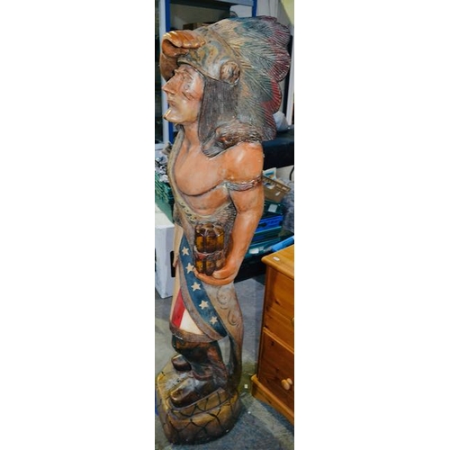 290A - Large Indian Statue Approx 5'3