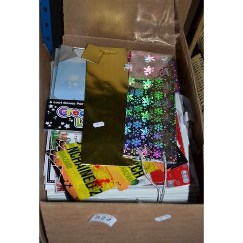 822 - Box Of Assorted Gift Bags Etc