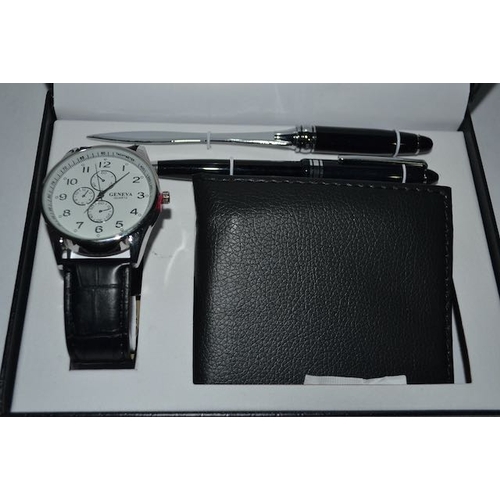 1105 - Geneva Watch, Wallet and Pen Giftset