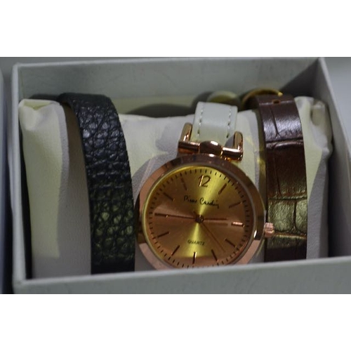 1128 - Pierre Cardin Boxed Watch With Interchangeable Straps