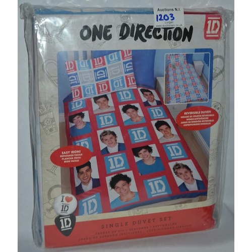 1203 - One Direction Single Duvet Set