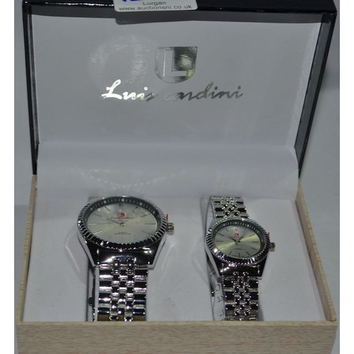 1242 - Luis Cardini Ladies And Gents Watch Set