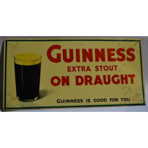 22 - Large Guinness Extra Stout on Draught Show Card - Appx 24x12