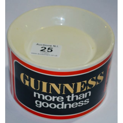 25 - Arklow Ironstone Made in Republic of Ireland Guinness More Than Goodness Deep Bowl Ashtray