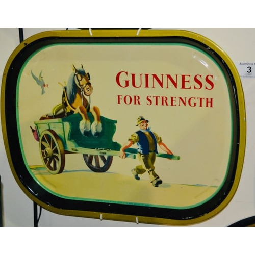 3 - Guinness for Strength Bar Tray Printed in Great Britain by the Metal Box Company GA/WT/880, 1949 - 1... 