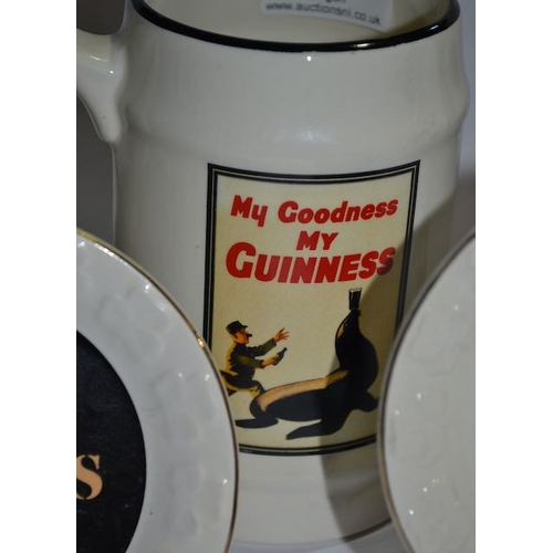 31 - Carrigaline Pottery Piece x4 - My Goodness My Guinness Tankard, St James Gate The Home of Guinness P... 