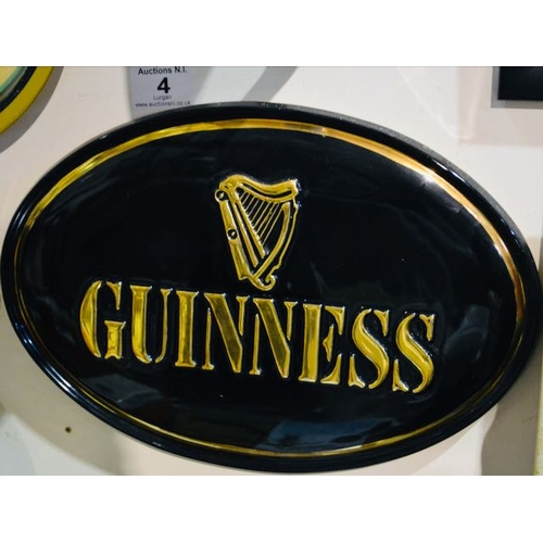 4 - Ceramic Oval Guinness Plaque - 12