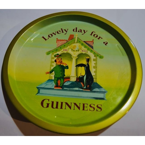 5 - Lovely Day for a Guinness Zoo Keeper and Seal Bar Tray - 8MB Made in England -GA/WT/2103, 1955 - 12