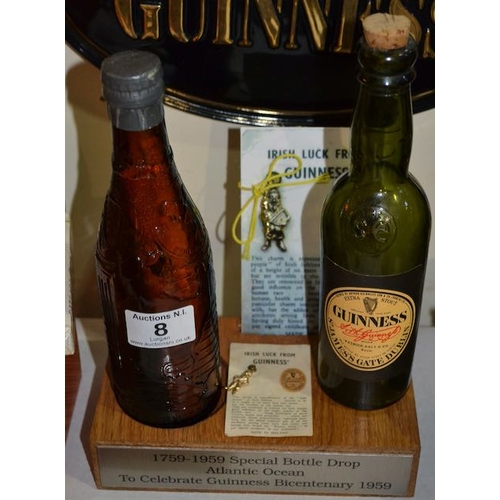 8 - 1759-1959 Special Bottle Drop Atlantic Ocean to Celebrate Guinness Bicentenary 1959 with Certificate... 