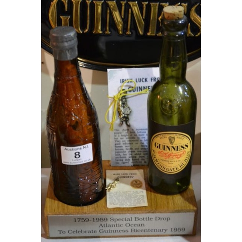 8 - 1759-1959 Special Bottle Drop Atlantic Ocean to Celebrate Guinness Bicentenary 1959 with Certificate... 