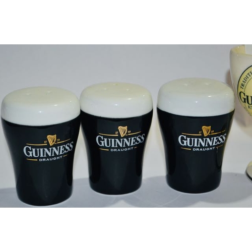 41 - Guinness Twin Branch Egg Cup + Guinness Cruet Trio