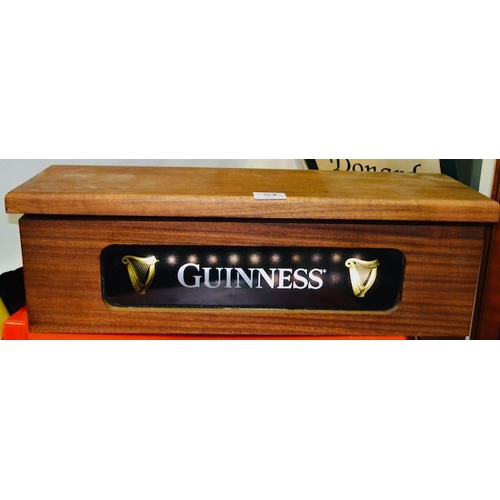 53 - Box Guinness Harp Banner Lamp - Appx 23x8x7