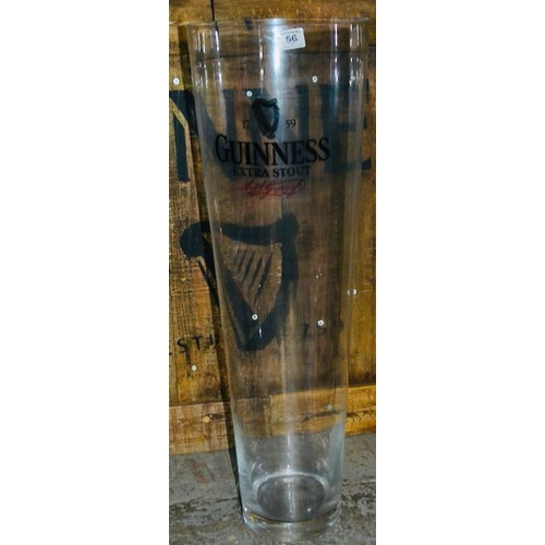 56 - Extra Extra Large Guinness Glass - Appx 27x9