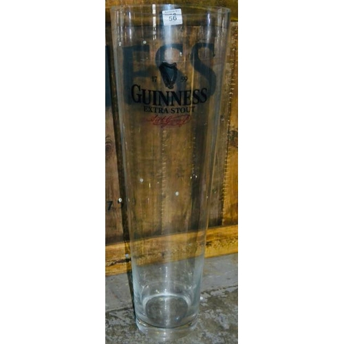 56 - Extra Extra Large Guinness Glass - Appx 27x9