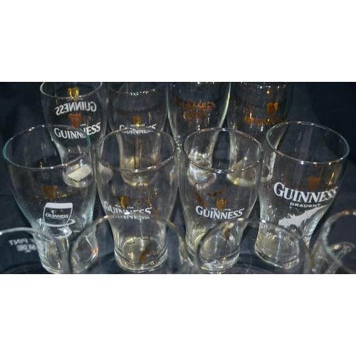 62 - Collection of 12 Guinness Half Pint Glasses