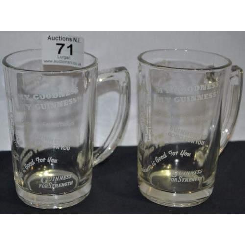 71 - Guinness Slogan Mug x2