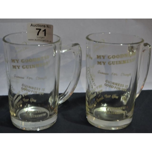 71 - Guinness Slogan Mug x2