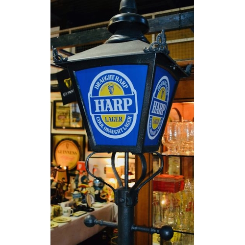 77 - Harp Lager Cast Street Lantern - Appx 7'