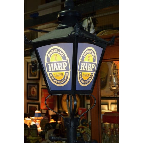 77 - Harp Lager Cast Street Lantern - Appx 7'