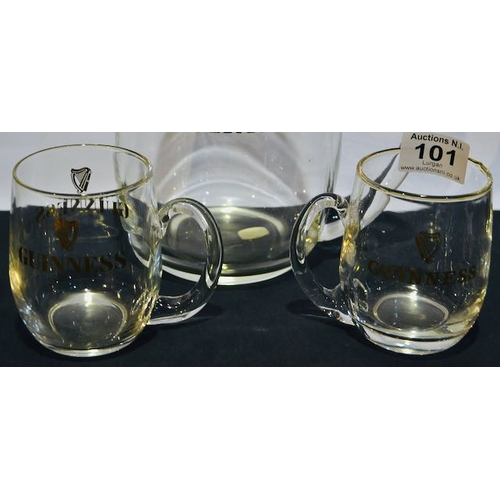 101 - Waterford Guinness Half Pint Tankard x2