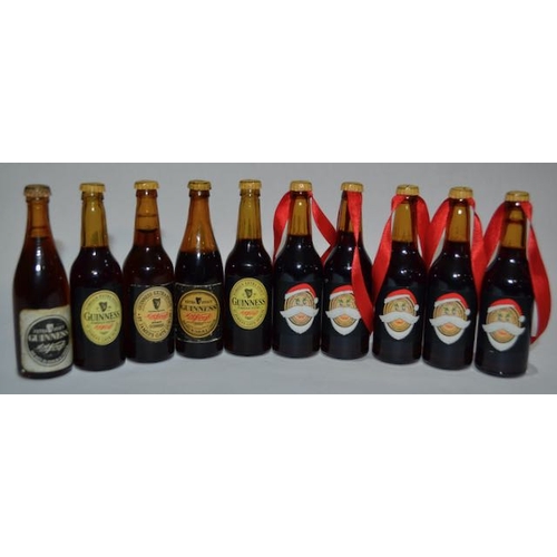 110 - 10x Miniature Guinness Bottle