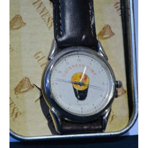 120 - Special Edition Watch from Guinness - Guinness Time - on Brown Leather Strap in Tin