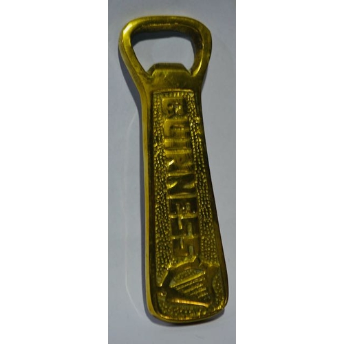 127 - The Guinness Year 1980 Brass + Brass Guinness Bottle Opener