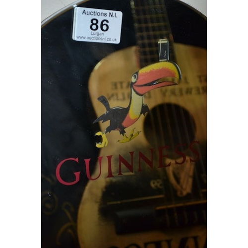 86 - Guinness Toucan Vintage Arch Top Mirror - Appx 10x14