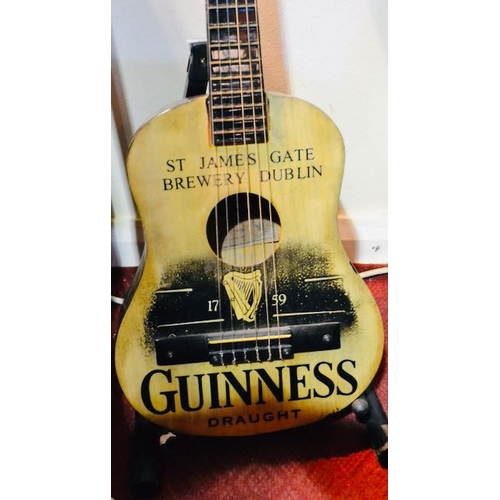 88 - St James Gate Brewery Dublin Guinness Draught Music Alley Childs Guitar with Wall Mounted Holder