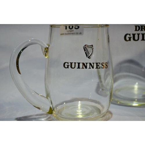 105 - Waterford Glass Co Three Pint, Pint + Half Pint Hand Blown Tankards