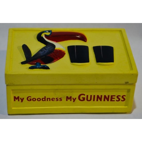 136 - Guinness & Co Heritage Toucan Lidded Box G0110 Containing 18 Friends of the Guinness Tokens