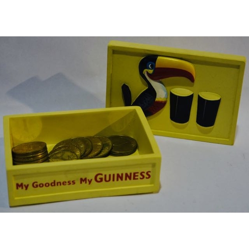 136 - Guinness & Co Heritage Toucan Lidded Box G0110 Containing 18 Friends of the Guinness Tokens