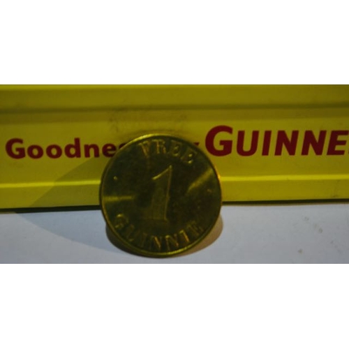 136 - Guinness & Co Heritage Toucan Lidded Box G0110 Containing 18 Friends of the Guinness Tokens