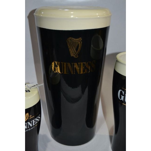 143 - Guinness UDV Pint Money Box, Guinness & Co Contemporary Pint Coffee Pot (No Lid) + Large Ceramic Gui... 