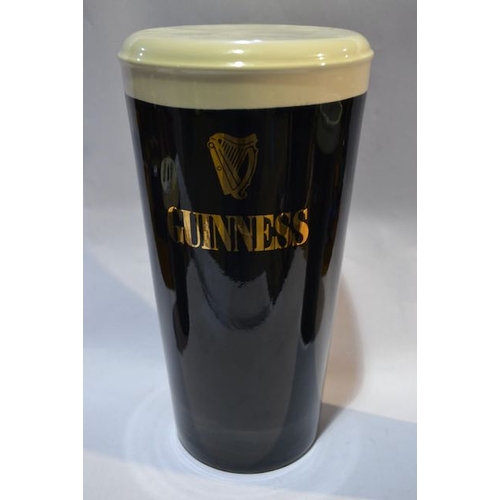 143 - Guinness UDV Pint Money Box, Guinness & Co Contemporary Pint Coffee Pot (No Lid) + Large Ceramic Gui... 