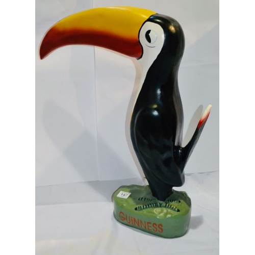 147 - Extra Large Heavy Guinness Toucan - Appx 20x24