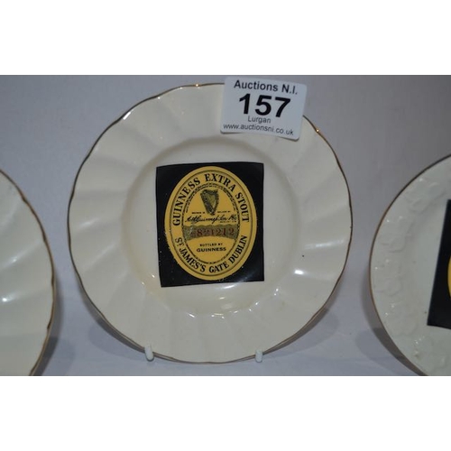 157 - Made in Shannon Ireland Guinness Stout Collectable Plate Trio