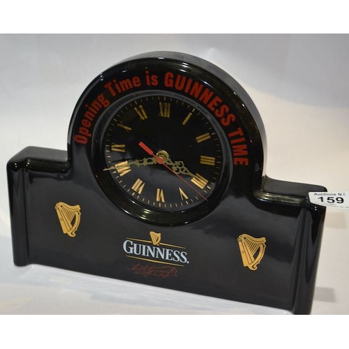 159 - Guinness Official Merchandise by Diamond Print Ceramics Clock